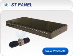 ST 1U 19” Multimode Fixed Patch Panel